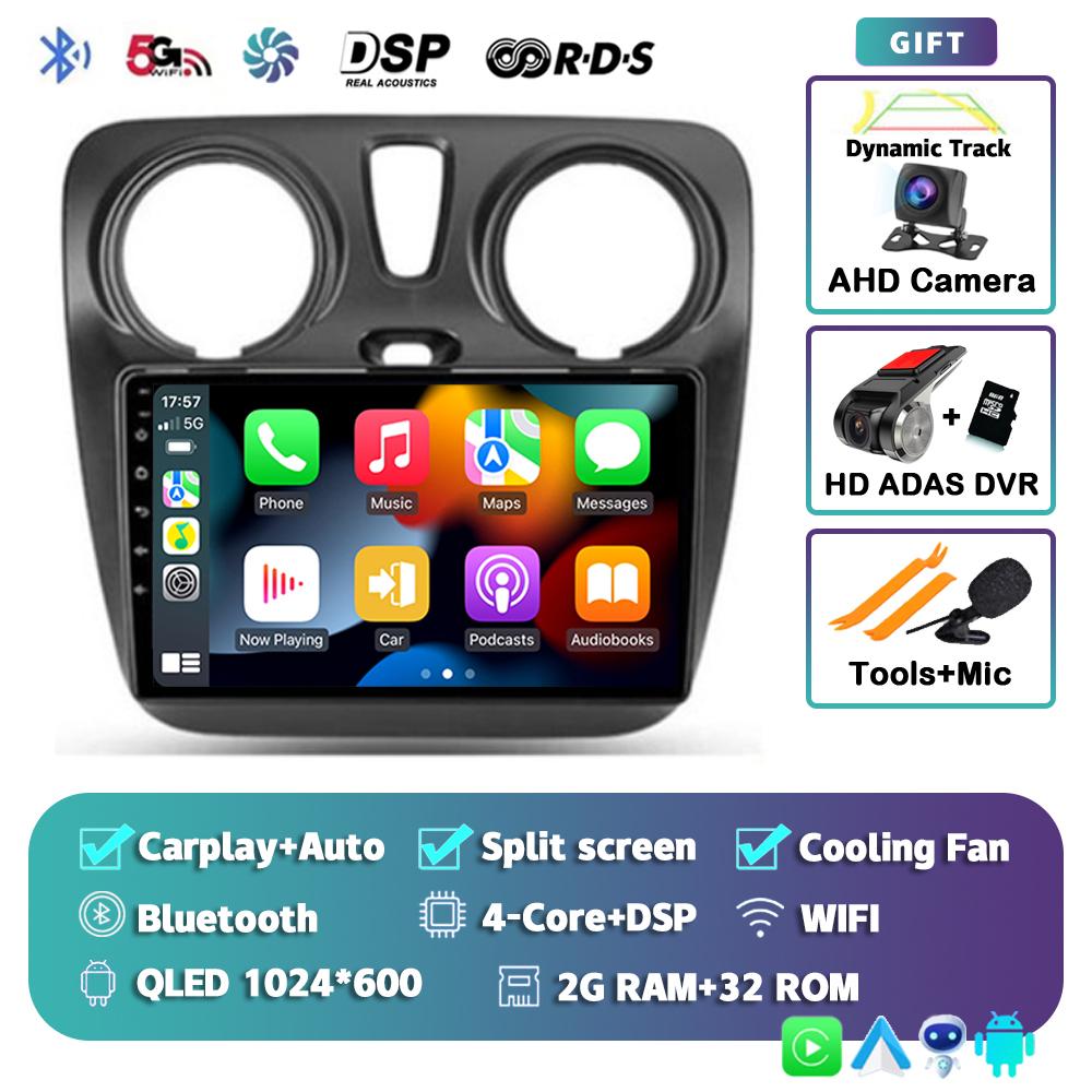 Android 14 Auto Carplay Car Radio For Renault Lodgy Dacia Dokker 2012 - 2020 Multimedia Video Player Navigation GPS Stereo Audio