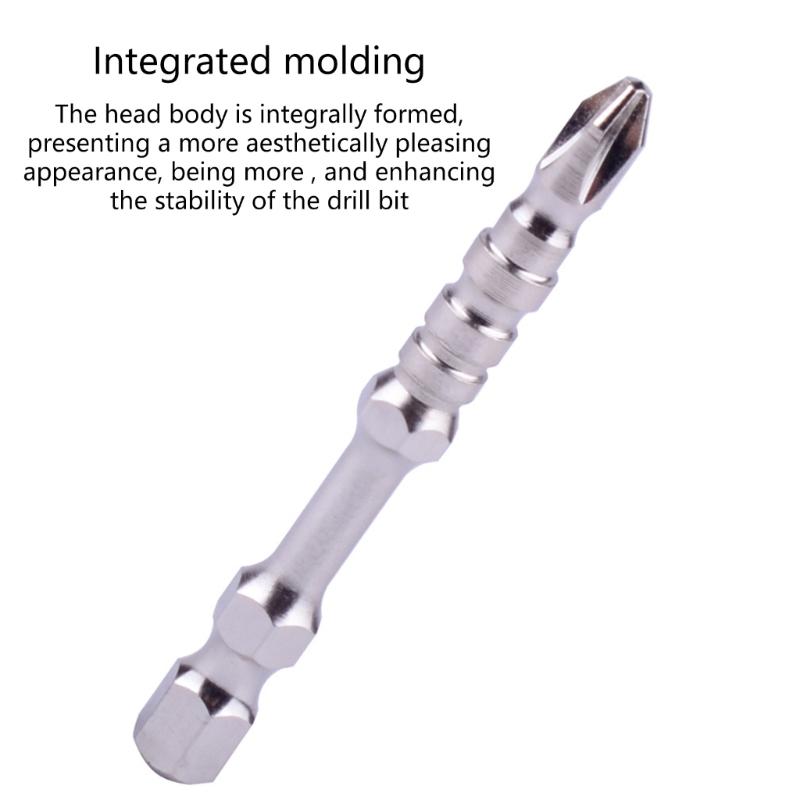 2Pcs High Precise Spring Hexagonal Shank Screwdriver Bit With Strong Magnets For Secure Fastening Cordless Drill Tool