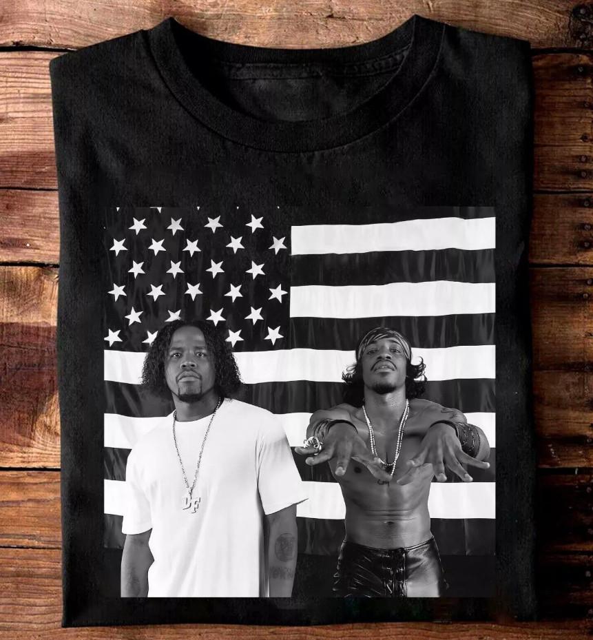 OutKast Band Hip Hop Men Black and White T-shirt size S-5XL XXL