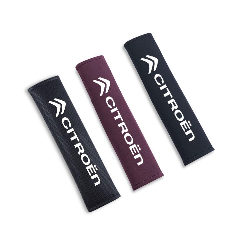 Auto Interior Seat Belt Padding For Citroen C1 C2 C4 5 C4L C8 Berlingo Xsara Picasso Crosser C-ELYSEE JUMPY NEMO VTS Accessories
