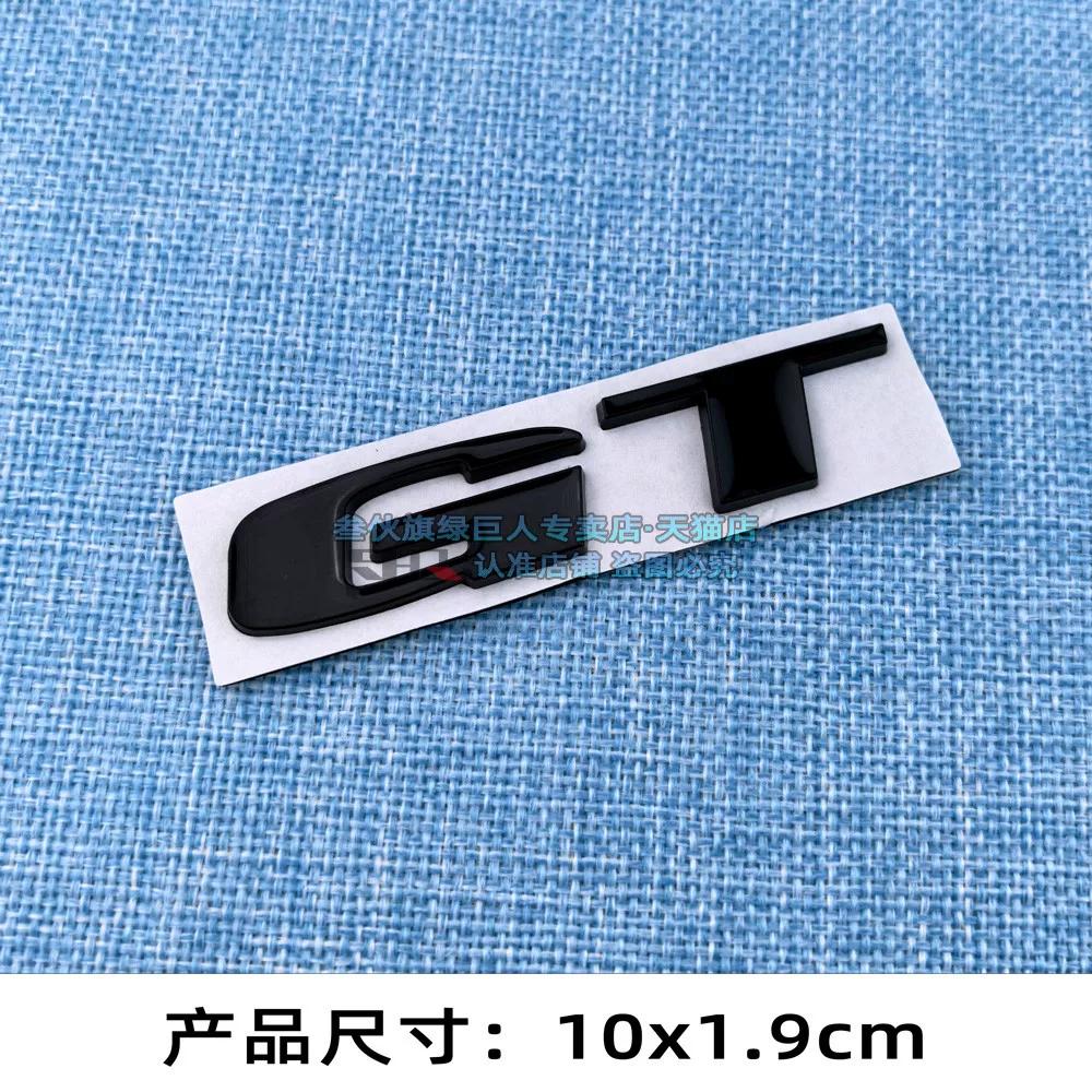 3D Three-dimensional GT Letter Car Sticker Body Metal Sticker Modified Car Logo Sticker Personalized Decorative Sticker Rear Trunk Car Logo