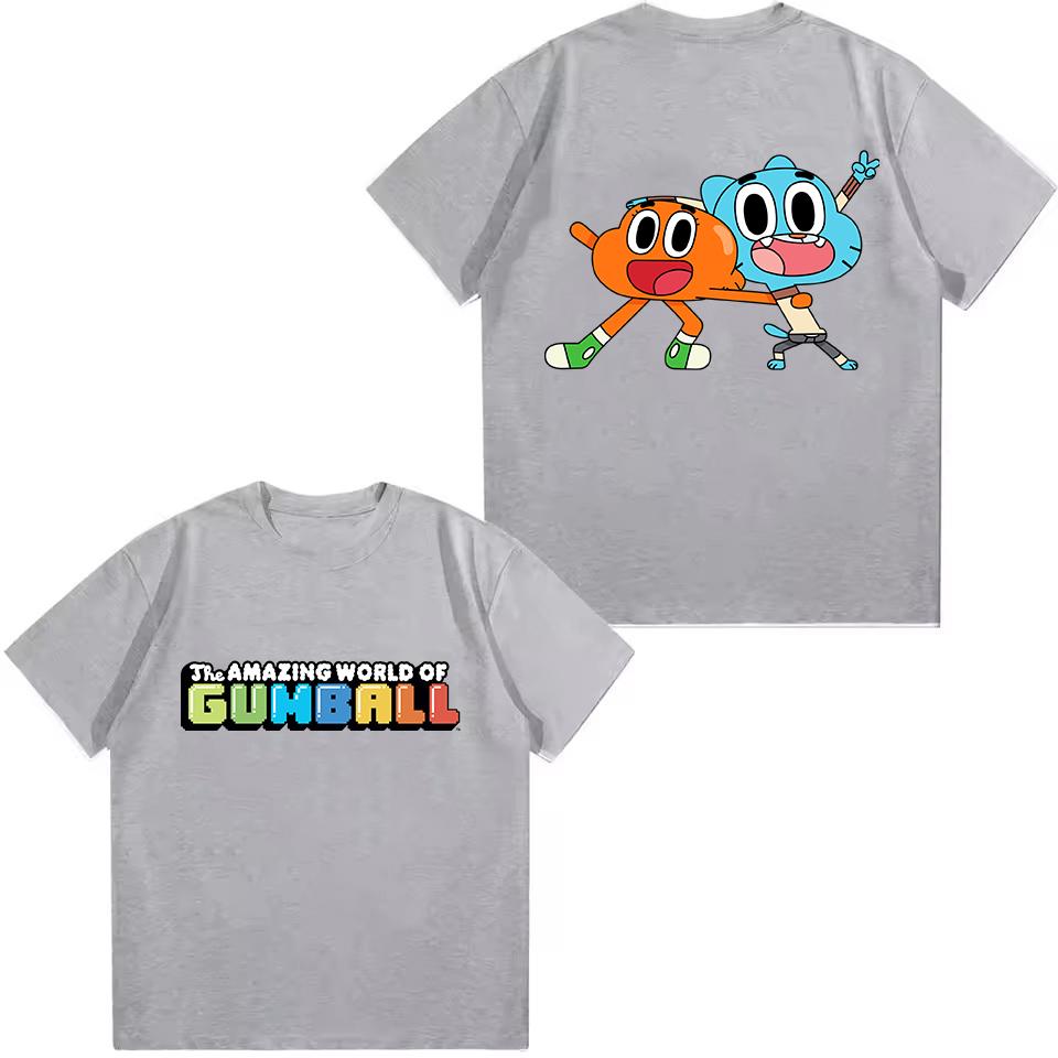 The Amazing World Of Gumball T-shirt For Boys Girls 2026 New Kids Cartoon Tops Tees Boys Short-sleeved Tshirt Children Clothing