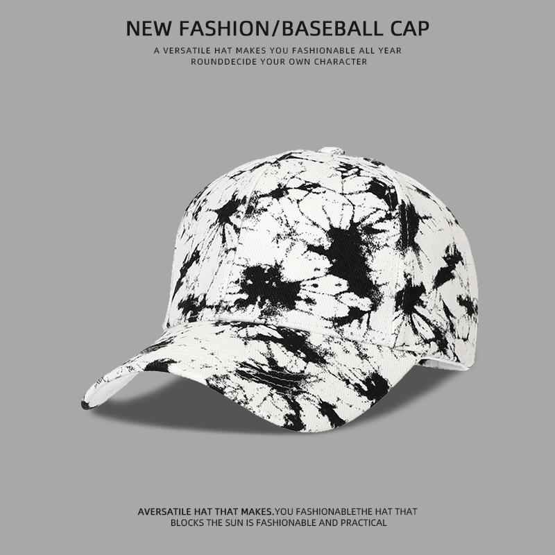 Women's Street Fashion Graffiti Baseball Cap Men's Wide-Brimmed Dad Hat Summer Sunshade Caps New