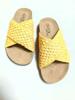 Cross-strap Knitted Slippers Women's Summer Wear New Retro Thick-bottomed Beach Vacation Cool Slippers