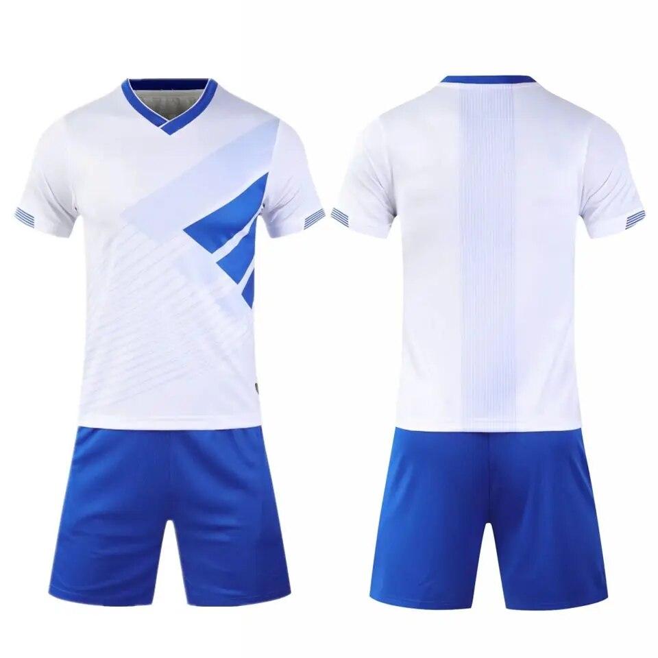 Męskie dresy koszulki piłkarskie chłopięce ubrania piłkarskie Childre niestandardowy strój sportowy z krótkim rękawem dla dorosłych dzieci Futbol mundury treningowe