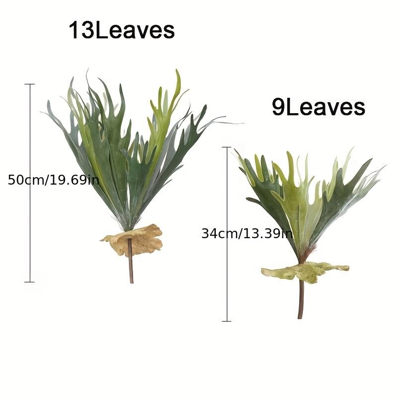 Artificial Staghorn Fern Hanging Plants Fake Boston Fern Hanging Plant Faux Fern Plant for Indoor Outdoor Home Wall Room Gar