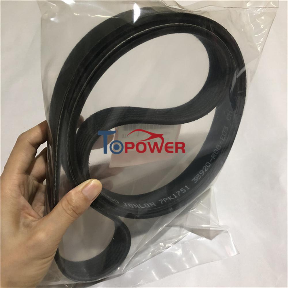 OEM 38920-RBB-E03 Serpentine Fan Belt 38920-RBB-E01 38920-RBB-E02 for Honda Acura 2007-2009 CR-V 2004-2008 TSX 2.4L 38920RBBE03
