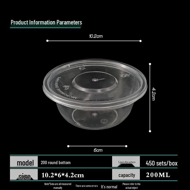 Jinmei Hewang 200ml Round Disposable Food Container