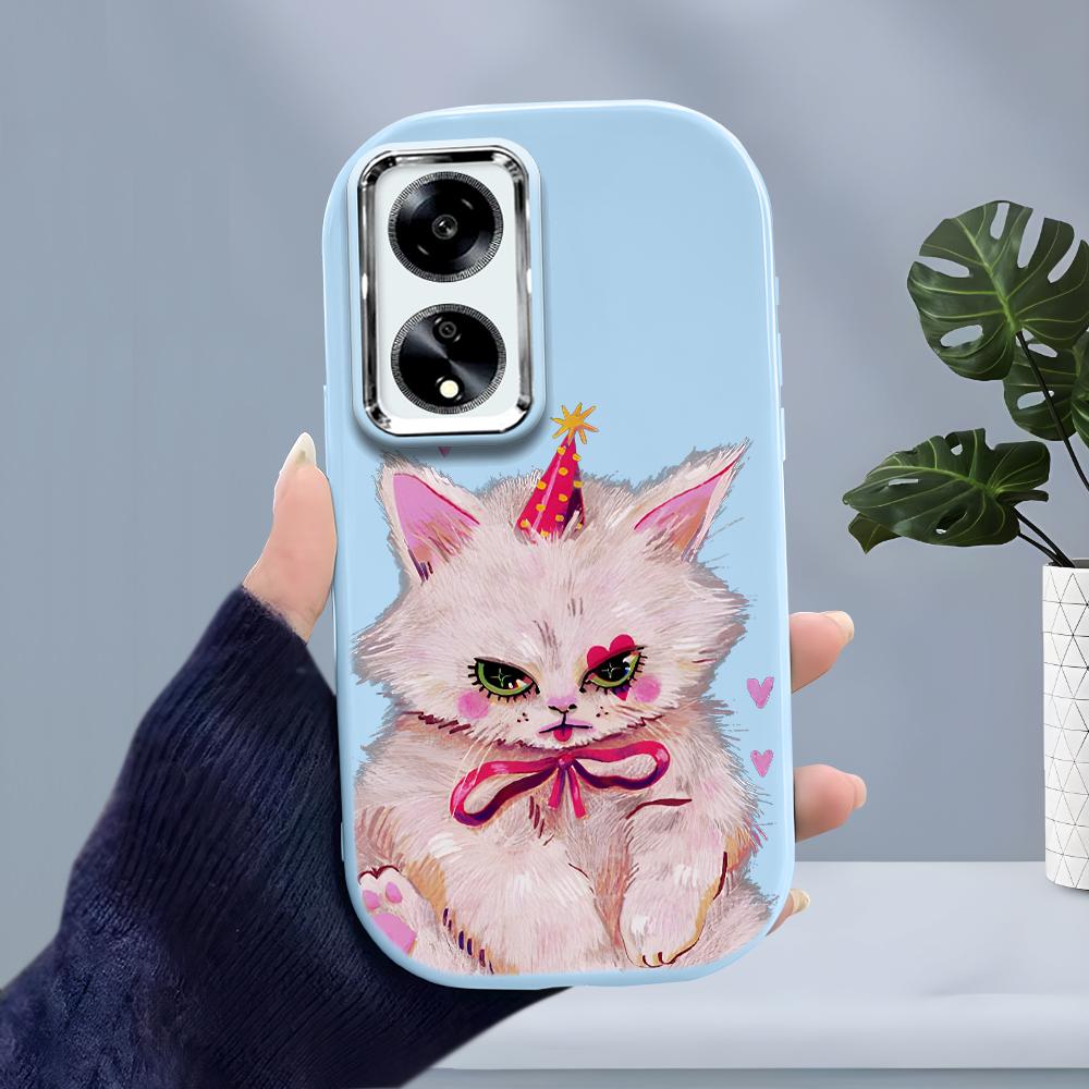 Jednobarevný stříbrný okraj čočky měkký tekutý silikon nárazuvzdorný obal na telefon pro iPhone Samsung Huawei Honor Xiaomi Redmi OPPO Realme Vivo Infinix Tecno