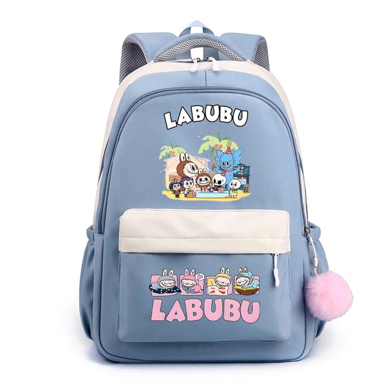Cute Cartoon Printed Backpack Student Kid Schoolbag Women Large Capacity Waterproof Bookbag Kid Birthday Gift Travel Bag