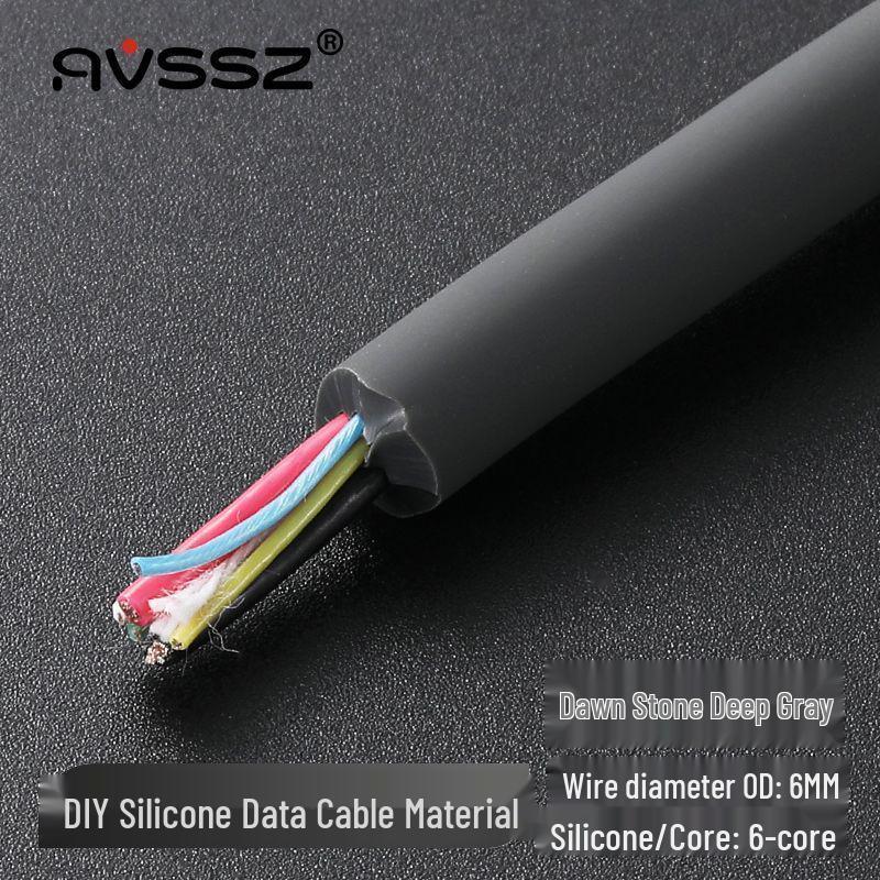 Silicone 8-Core USB-C Data Cable for Apple Phones - PD Fast Charging 6A