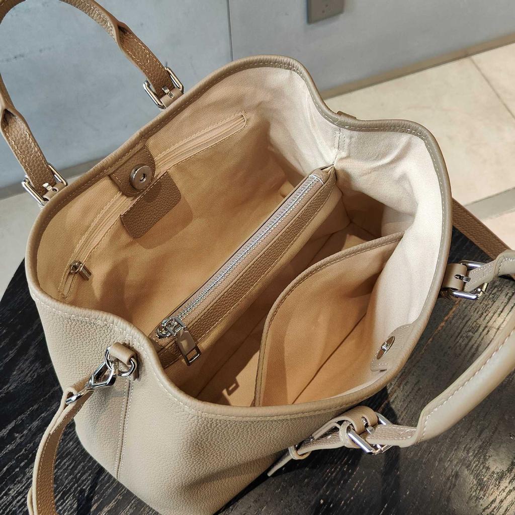 Leather Women's Bags Women's 2025 New Messenger High-end Commuting First-layer Cowhide Tote Bag Women's Handbag