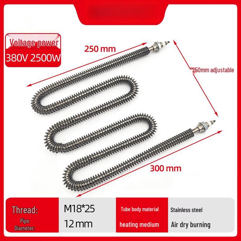 Stainless Steel Finned Electric Dry Heating Element