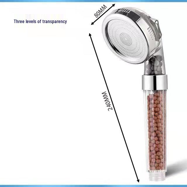 Handheld Shower Head with Negative Ion Pressure for Home Bathing