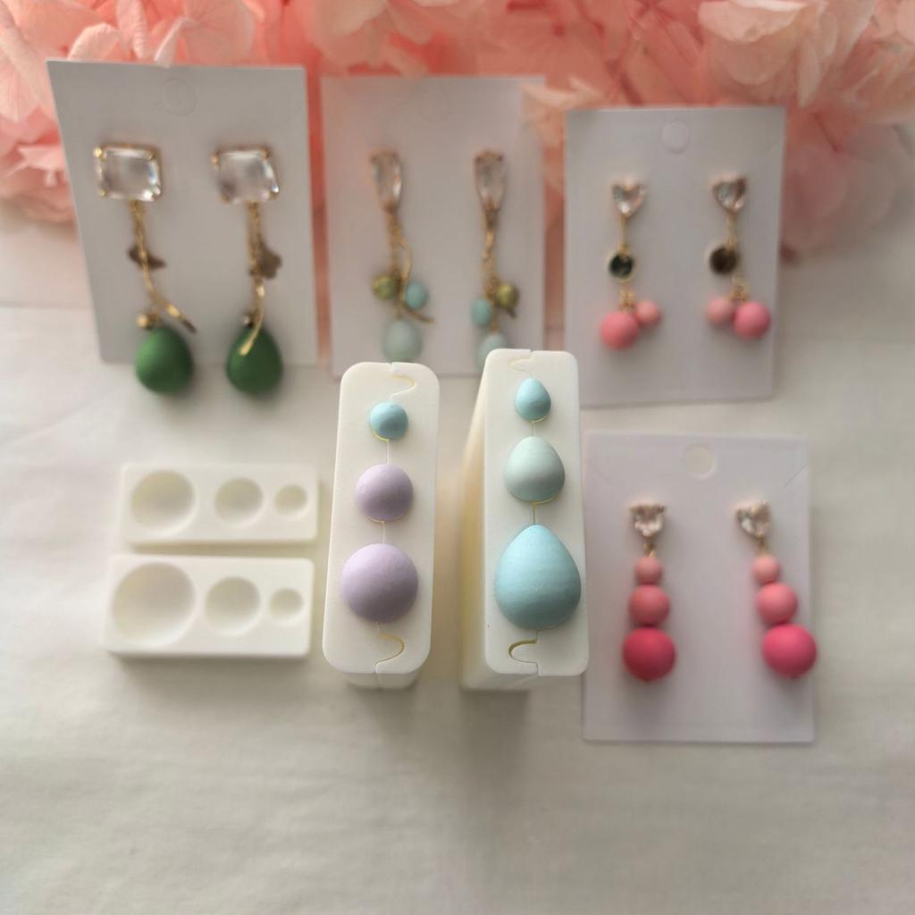 3D Lrregular Ellipsoid Polymer Clay Cutting Molds Cutter For Handmade Earrings Jewelry Making Accessories for Women