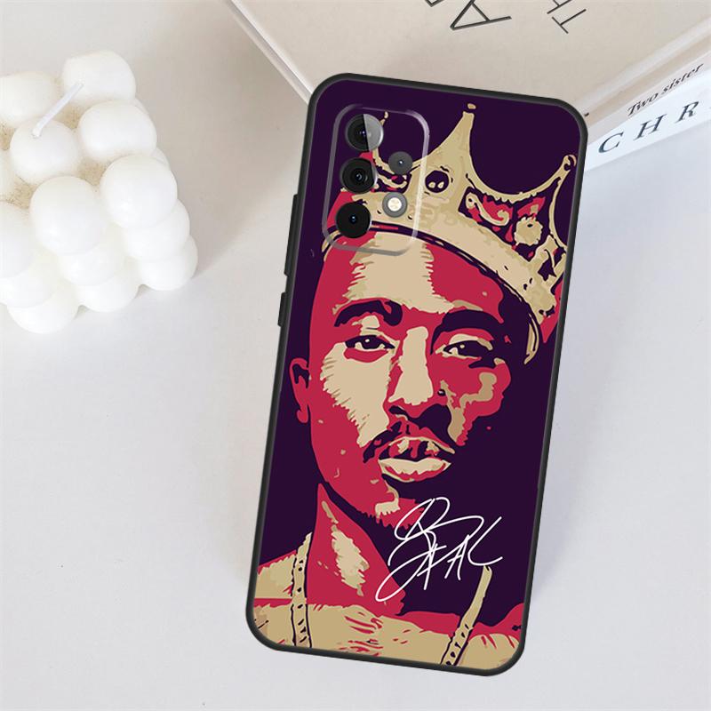 Tupac Shakur Hülle für Samsung Galaxy A55 A35 A15 A36 A56 A26 A16 A22 A32 A52 A54 A34 A53 A33 A13 A06 A05