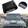 Glossy Black Car Hood Decorative Stickers Universal Front Engine Air Flow Intake Hood Scoop Vent Bonnet Cover Accessory