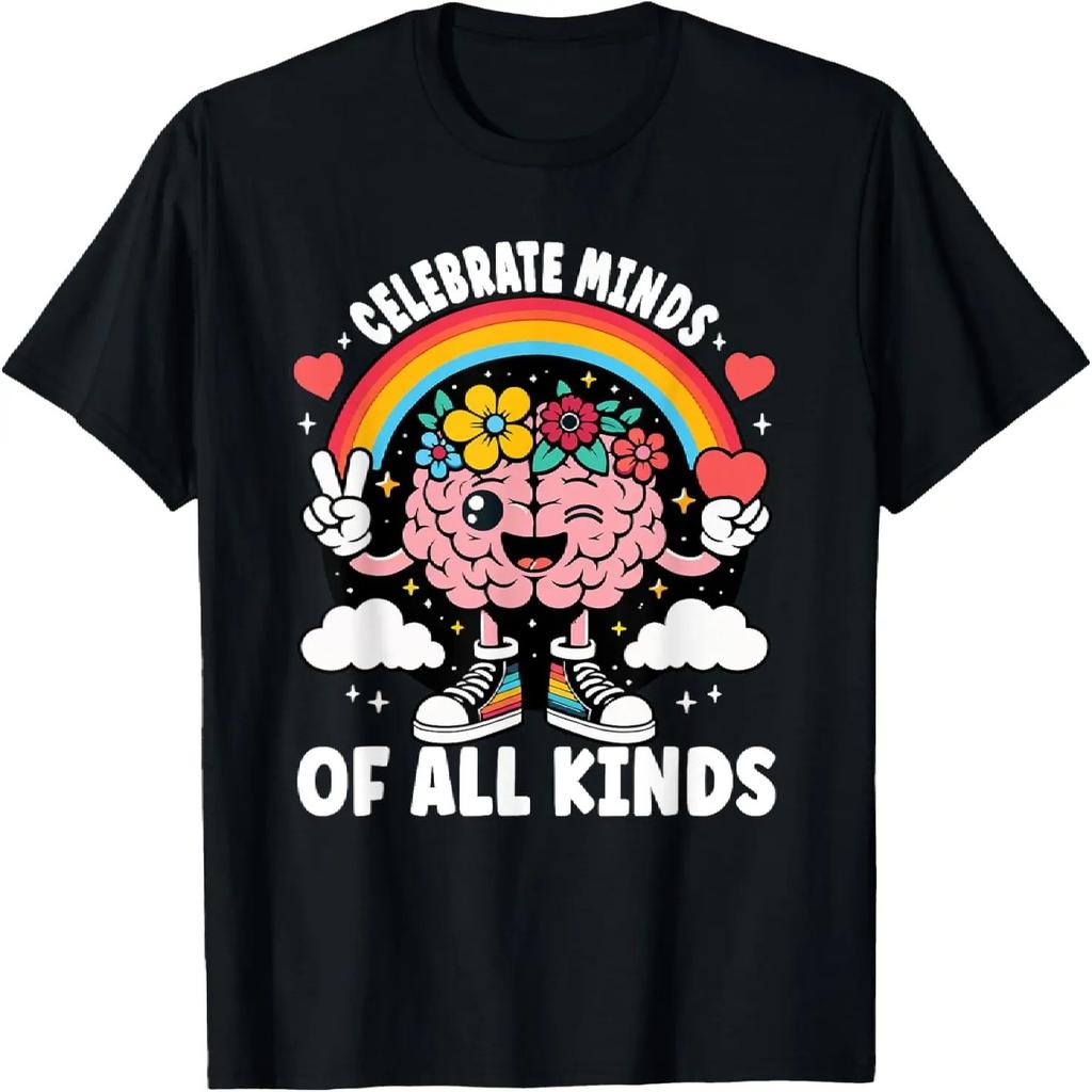 Celebrate Minds Of All Kinds Autism Awareness Neurodiversity T-Shirt
