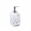 Imitation Marble Soap Dispenser Upscale Design Pattern Shampoo Effortless Press