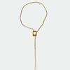 Autumn And Winter Unique Temperament Texture Pendant Adjustable Lock Sweater Chain Niche Fashion Simple Necklace