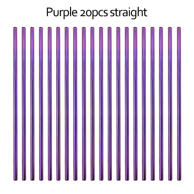 

304 Stainless Steel Straw Bar Accessories Tools Metal Reusable Straws Bubble Tea Drinking Straw Reusable Tubes For Drinks