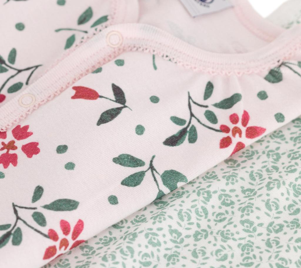 Short Set of 6 67cm [Petit Bateau] Rompers, 2, A0CNH, Multi-color 1, Months,