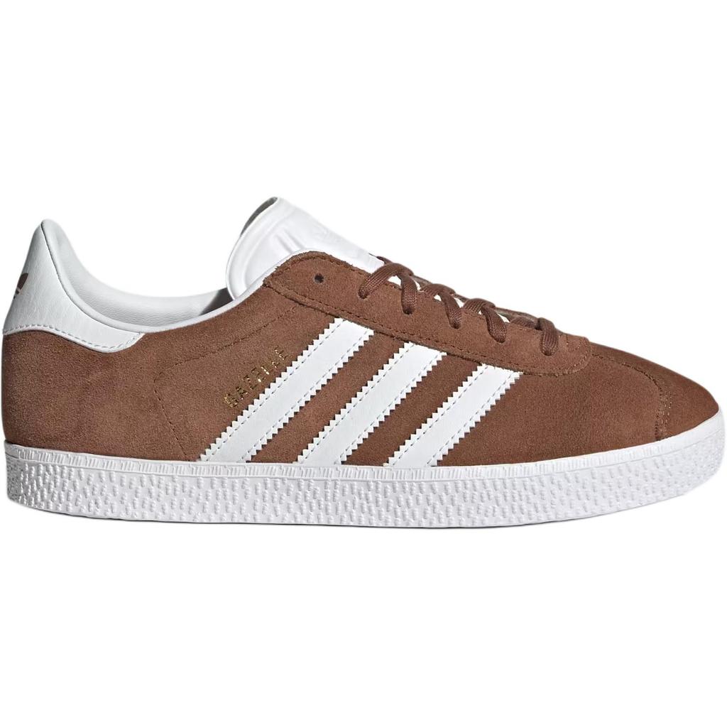 Adidas Gazelle J Preloved Brown Kids Sneakers Cloud-White Gold-Metallic IF9802