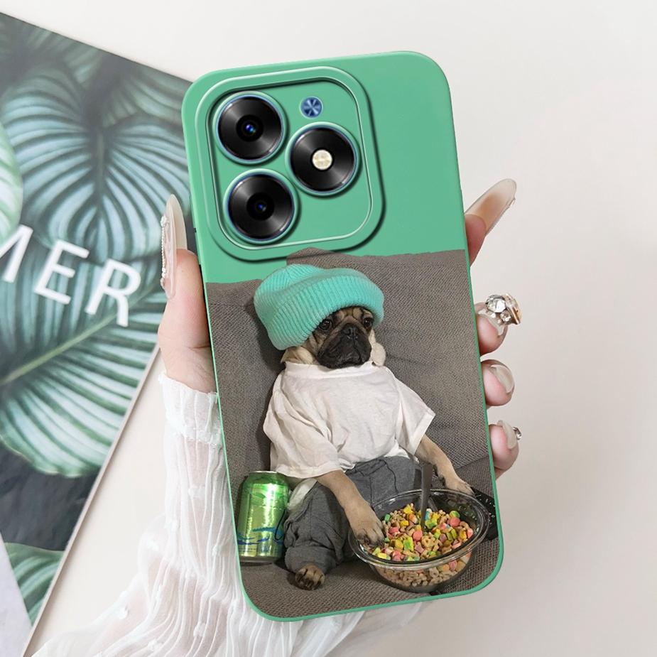 For Tecno Spark 20C Case Spark20 Pro KJ6 Cute Animals Carton Cover Soft TPU Phone Case For Tecno Spark 20 Pro Plus Spark20 Shell