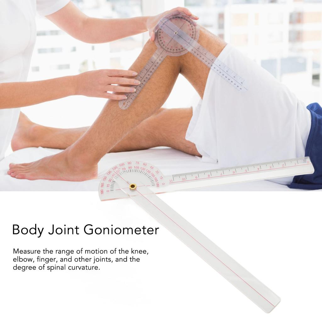 Joint Goniometer 360 Degrees Accurate Measurement Spinal Curvature Goniometer Tool for Knee Elbow Finger