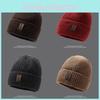 Trendy Fleece Lined Knitted Hat For Men And Women Warm And Windproof For Winter Wear