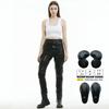 Motorcycle Riding Pants Women PU Leather Protective Gear Windproof Waterproof Crash Resistant Biker Trousers