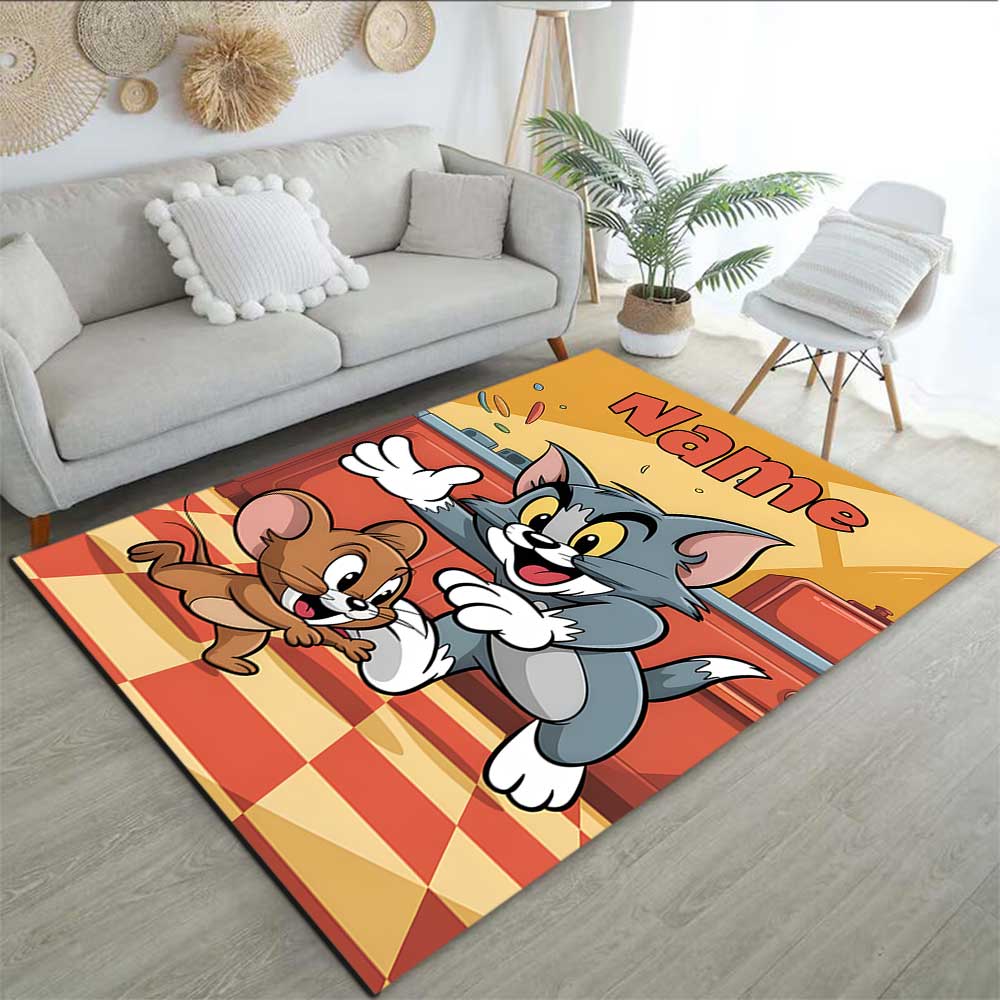 Warner Bros. Works (58) Customize your name rug, office chair cushion, home bedroom living room gift.