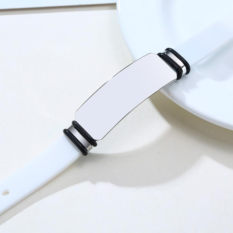 Personalisiertes Gravur-Silikonarmband, personalisiertes Sportarmband, Modeschmuck-Accessoires für Männer
