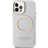 Guess Guhmp12Mhtrmd Iphone 12/12 Pro 6.1 Złoty/Gold Hardcase Metal Outline Magsafe
