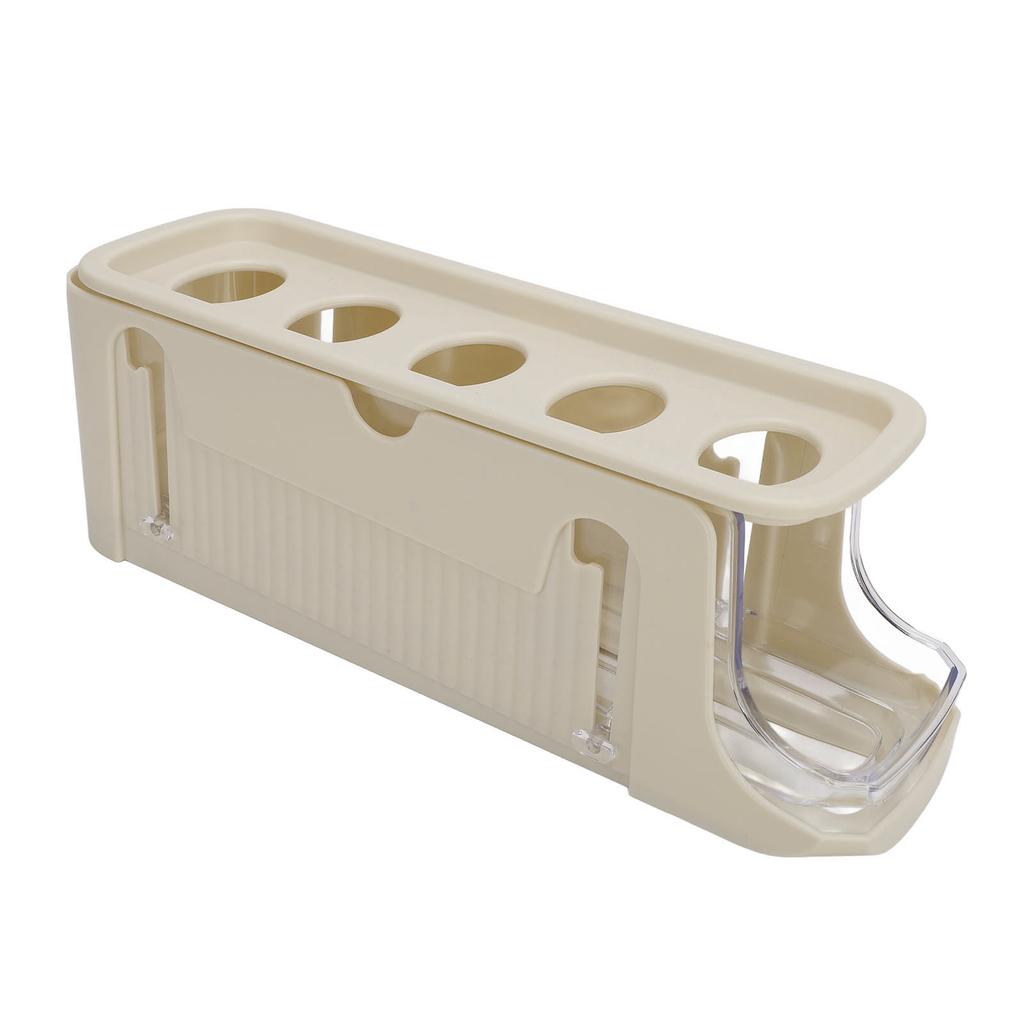 Rolling Egg Dispenser for Refrigerator Space Saving 2 Tier Automatic Egg Storage Container