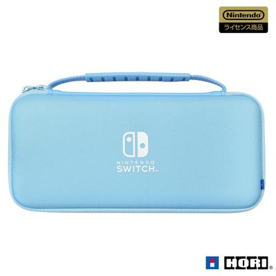 Licensed Slim Hard Pouch Plus for Nintendo Salty Blue with Both Nintendo Switch Organic EL Model and Nintendo [Nintendo Product] Switch™ [Compatible