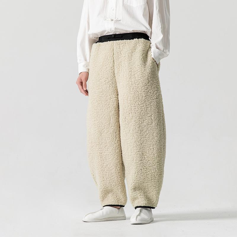 2024 Nové oboustranné fleecové kalhoty Pánské svrchní oblečení Legíny Plyšové Zesílené Nový fleece Zimní Teplé Sportovní kalhoty pro muže