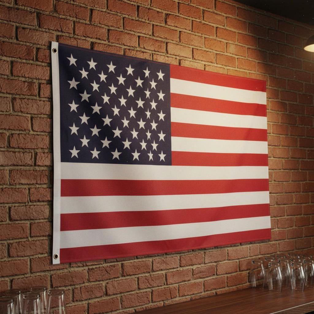USA Flag Indoor Outdoor Use American Long-Lasting Polyester