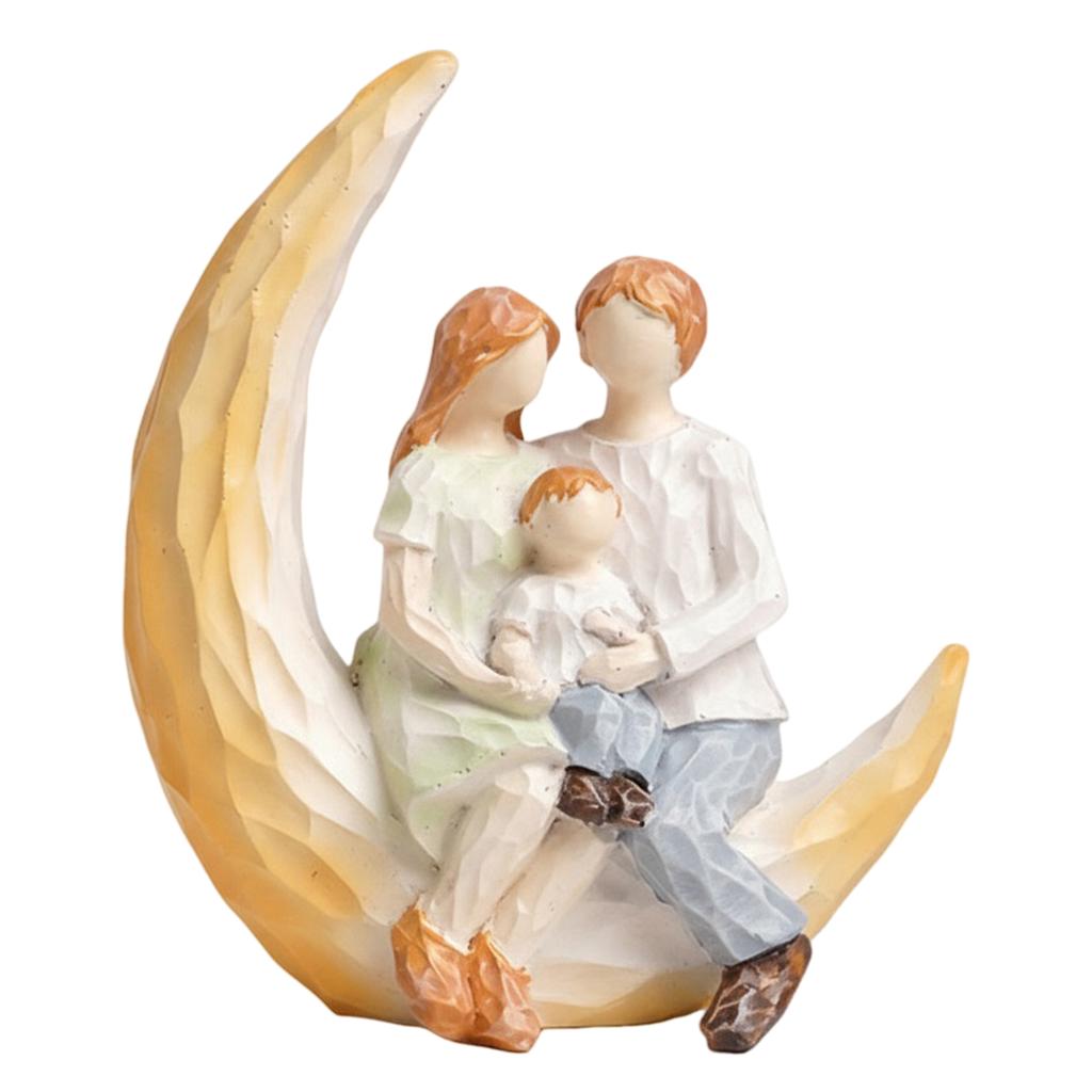 Family Sculpted Home Decor Family Desktop Ornament for Anniversary Birthday Christmas