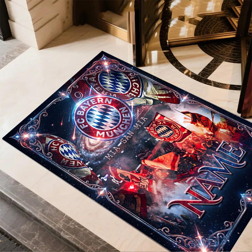 Bayern Munich Galaxy Art Area Rug Suitable for Game Room Foyer Outdoor Decorate room Anti-slip Rug Anime Office Decor