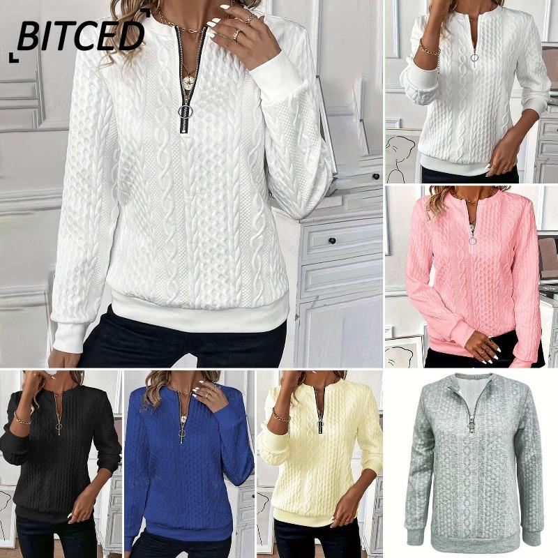 BITCED Damen Mode Lässig Einfarbiger Print Langarm Hoodies & Sweatshirts Internationales Design