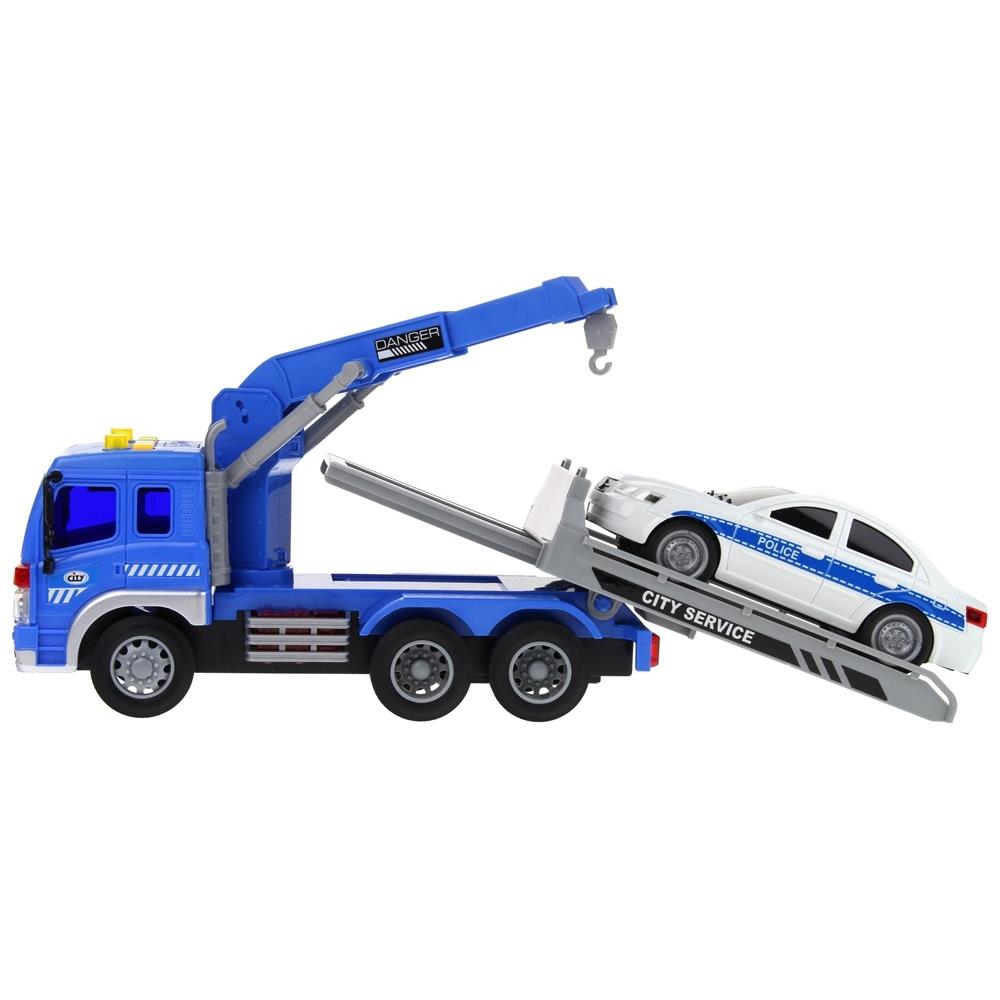 Police Tow Truck With Crane Car Sound And Lights