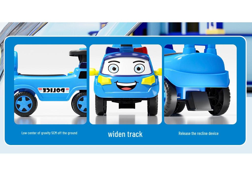 109 Police Car 11 Alliance Remote Control Kids' Ride-On Four-Wheel Toy Car