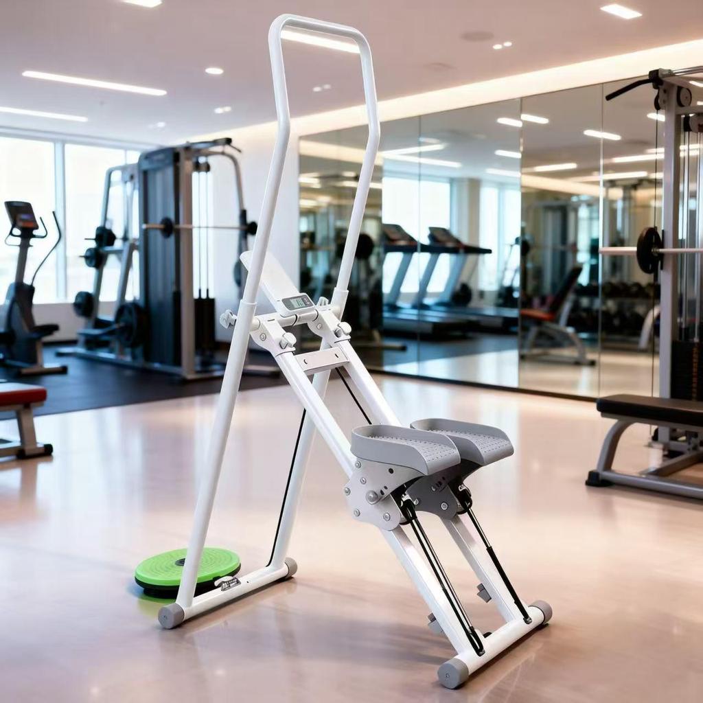 Foldable Home Stair Climber Stepper: Multi-Function Fitness Twist Waist Machine