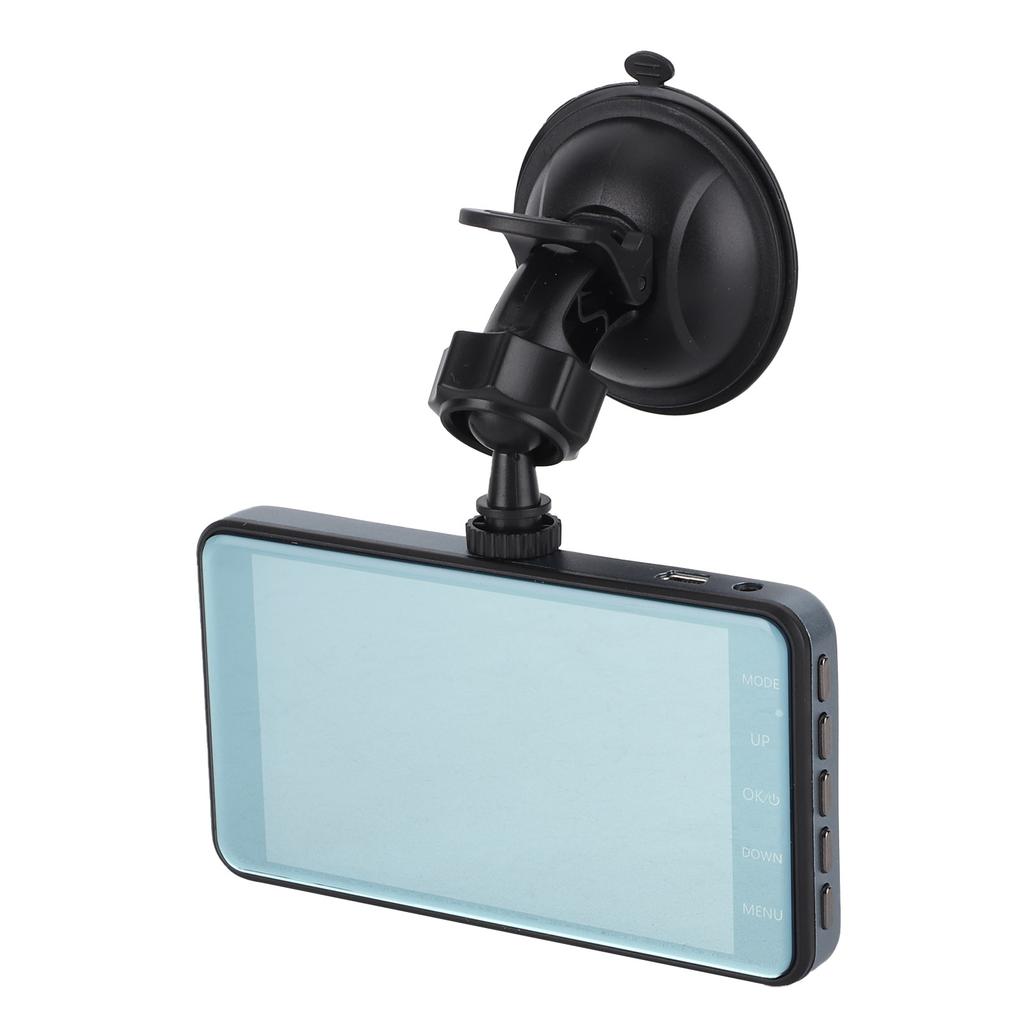 4in Dual Lens Driving Recorder DVR Touch Screen G?Sensor 1080P 170 Degrees  Wide Angle Night Vision