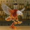 Eagle Liquor Decanter 300ml Creative Glass Whiskey Bottle 3D Carved Eagle Design Unique Gift for Whiskey Lovers And Pet Enthusiasts