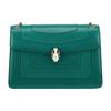 Serpenti Forever Enamel Buckle Leather Snake Head Chain Shoulder Bag Women Shoulder Bag Green 35362