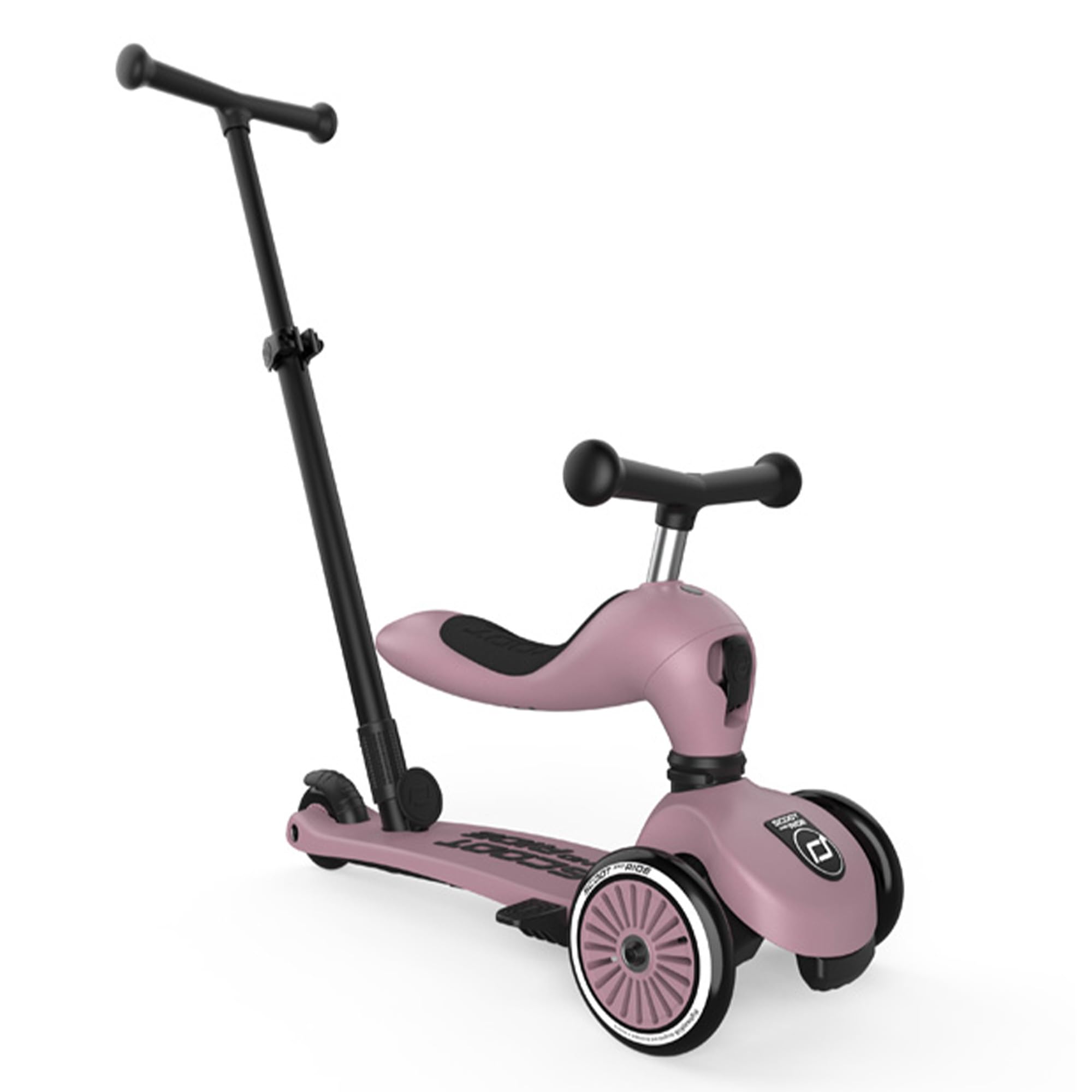 Одно нажатие и вперед, к приключениям! Самокат-самокат Scoot&Ride Highwaykick, цвет ягода.