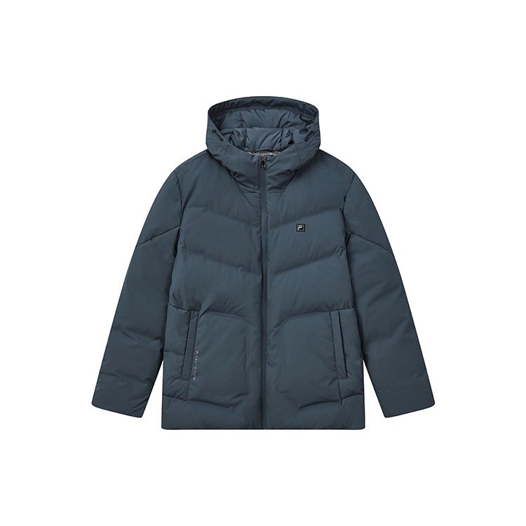 

FILA Business Casual Simple Warm Long Sleeve Down Jacket Men Outerwear Jingmi-Blue F11M247909F-DB M