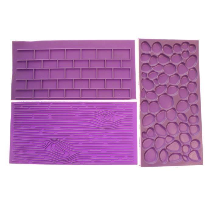 Moules en silicone - kurtzy - texturé - 15x8 cm - compatible congélateur et lave-vaisselle